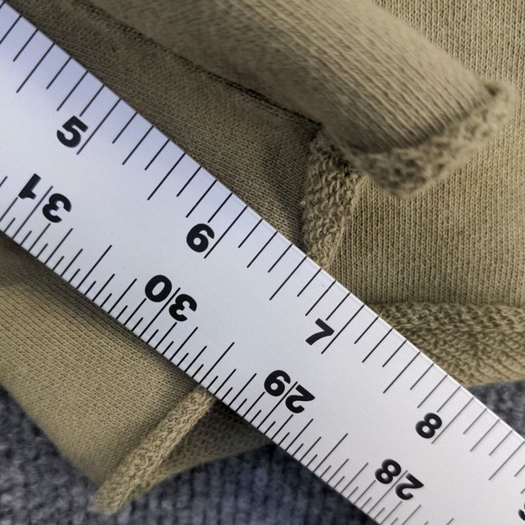 H&M Women's Regular Fit Cut Off Sweat Shorts Green Size Small Cotton Blend - Picture 9 of 11